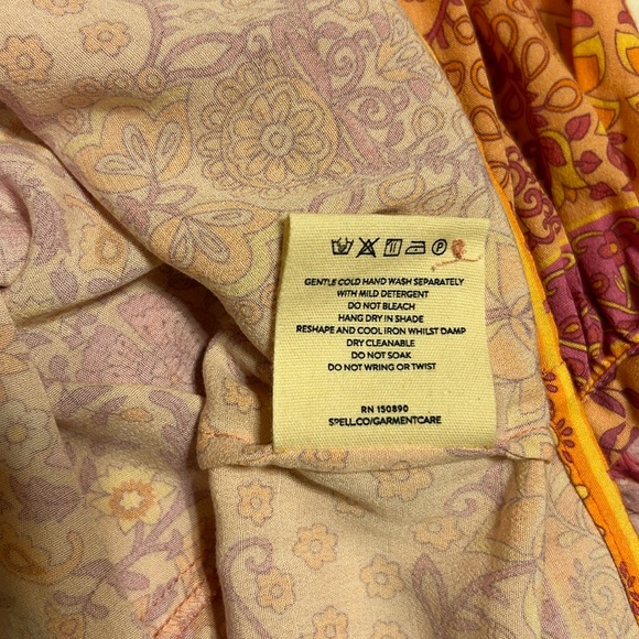 NWT Spell Village Tunic Dress in Sunrise OVERSIZED XS - Picture 10 of 10